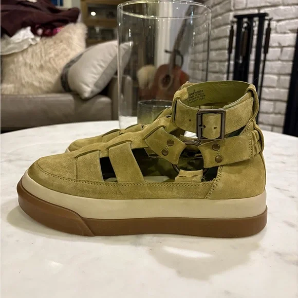 Free People Chartreuse Bodhi Fisher Sneakers - Picture 4 of 11